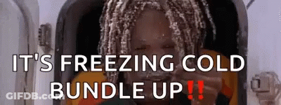 Man With Dreadlocks Saying It's Freezing Cold Bundle Up GIF