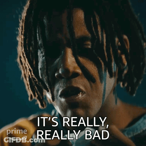 Man With Dreadlocks Saying It's Really Bad GIF