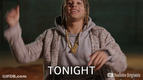 Man With Dreadlocks Saying Tonight GIF