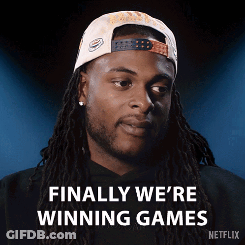 Man With Dreadlocks Saying We're Winning GIF
