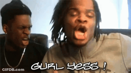 Man With Dreadlocks Screaming Gurl Jess GIF