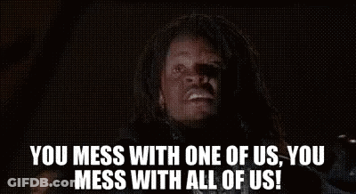 Man With Dreadlocks Shouting You Mess With Us GIF