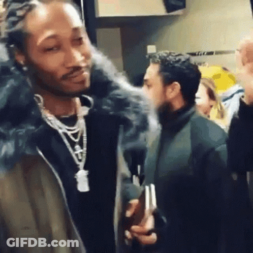 Man With Dreadlocks Smoking Cigarette GIF