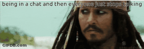 Man With Dreadlocks Stops Chat Conversation GIF