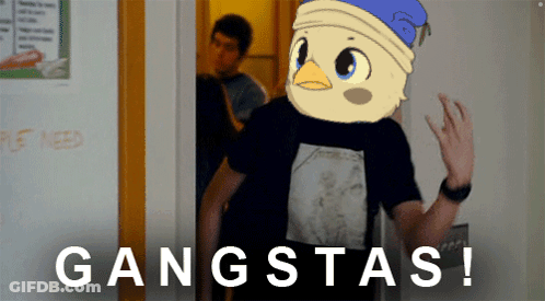 Man With Duck Head Gangsta GIF