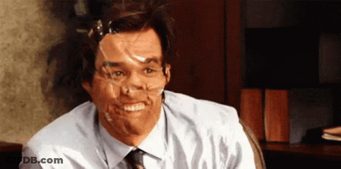 Man With Duct Tape On Face GIF