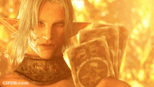 Man With Elf Ears Holding Card Saying 30 GIF