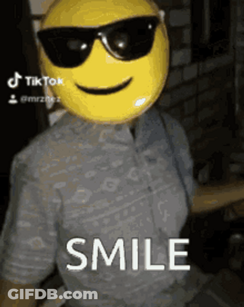 Man With Emoji Mask Dancing GIF