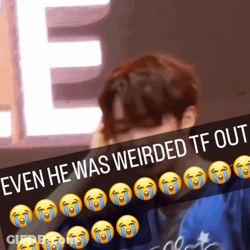 Man With Even He Was Weirded Out Caption GIF