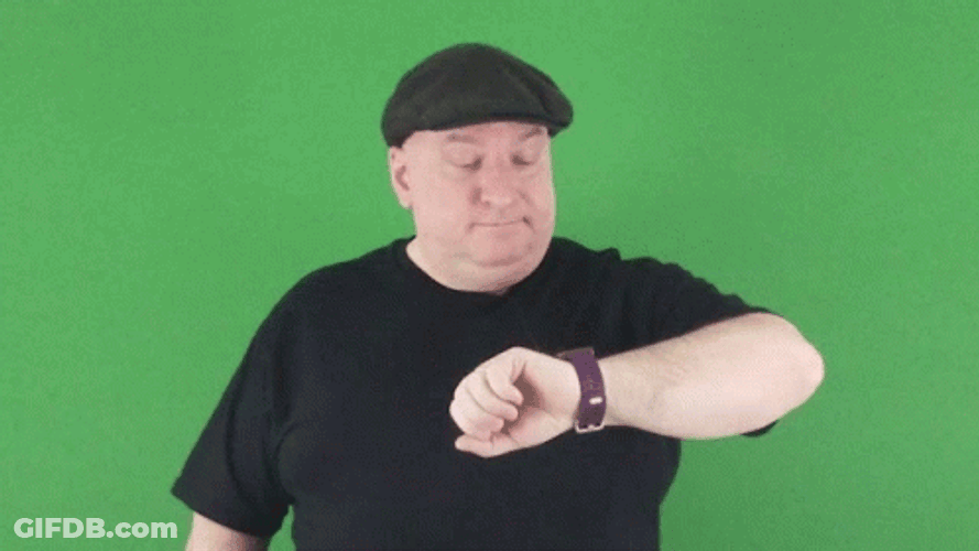 Man With Exploding Wrist Watch GIF