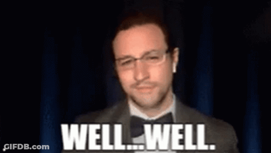 Man With Eyeglasses Shakes Head Well GIF