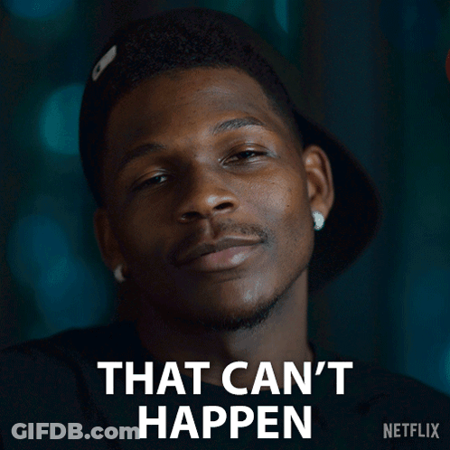 Man With Eyes Closed And Can T Happen Text GIF