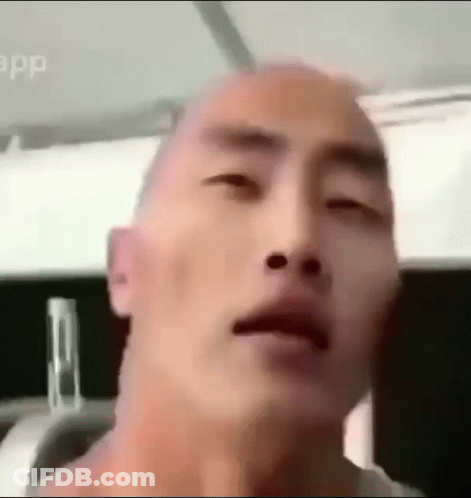Man With Eyes Closed And Mouth Open GIF