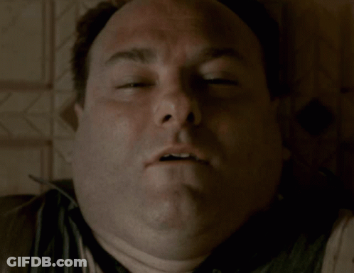 Man With Eyes Closed And Mouth Open GIF