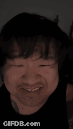 Man With Eyes Closed And Mouth Open GIF