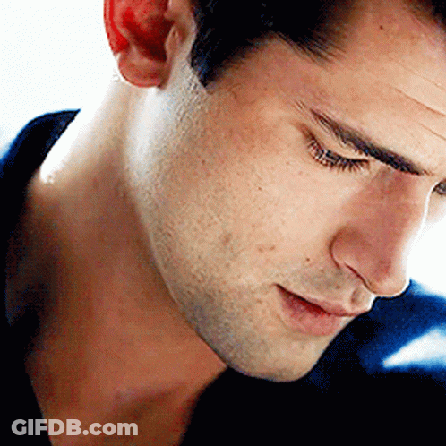 Man With Eyes Closed And Mouth Open GIF