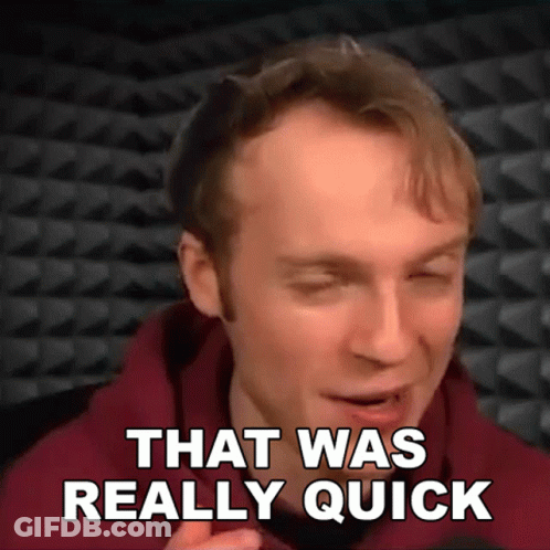 Man With Eyes Closed And Quick Words GIF