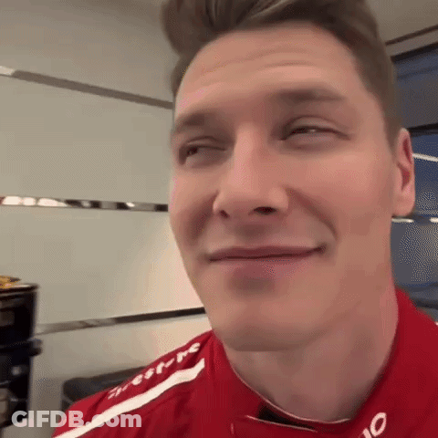 Man With Eyes Closed And Red Shirt GIF