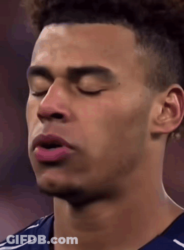 Man With Eyes Closed Close Up GIF