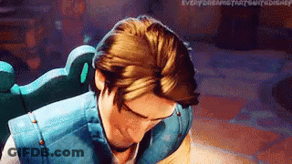 Man With Eyes Closed From Tangled GIF