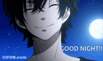 Man With Eyes Closed Saying Good Night GIF