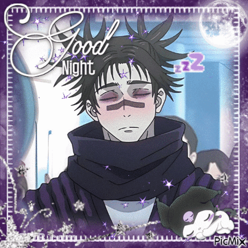 Man With Eyes Closed Saying Good Night GIF