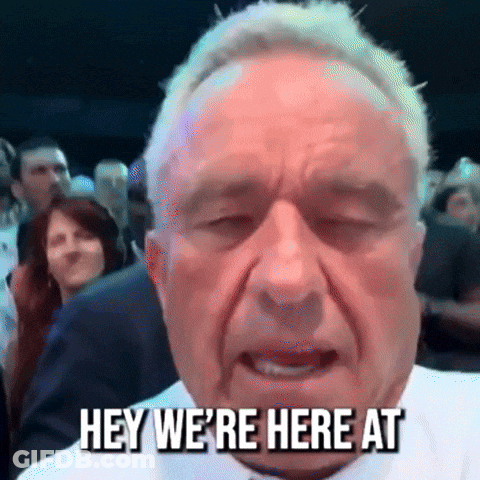 Man With Eyes Closed Saying Hey GIF
