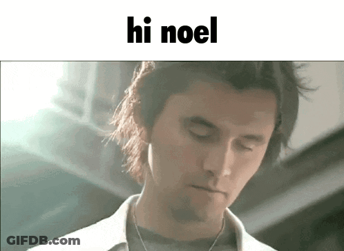 Man With Eyes Closed Saying Hi Noel GIF
