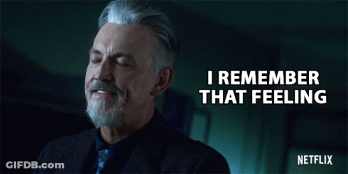 Man With Eyes Closed Saying I Remember That Feeling GIF