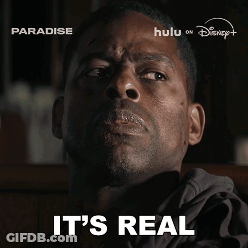 Man With Eyes Closed Saying It's Real GIF