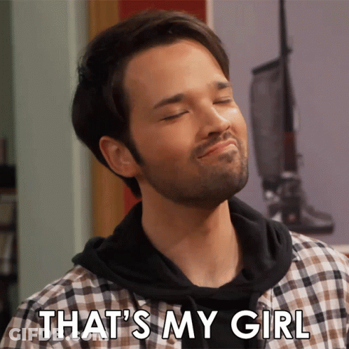 Man With Eyes Closed Saying That's My Girl GIF