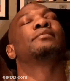 Man With Eyes Closed GIF