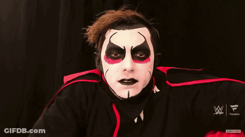 Man With Face Paint Have A Good Time GIF