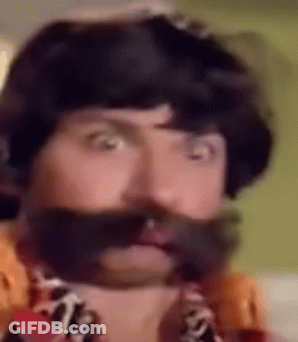 Man With Fake Mustache GIF