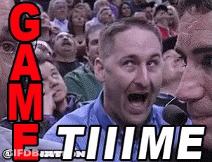 Man With Fake Nose Screaming Game Time GIF