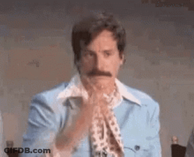 Man With Falling Confetti GIF