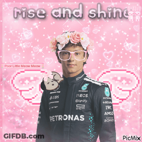 Man With Flower Crown Rise And Shine GIF