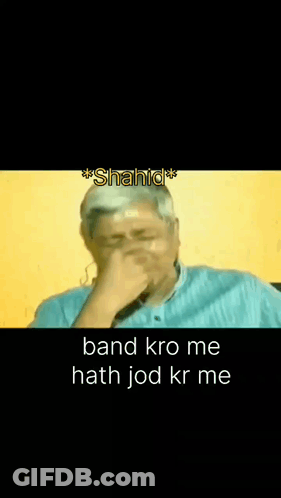 Man With Folded Hands In Front Of Face Shahid GIF