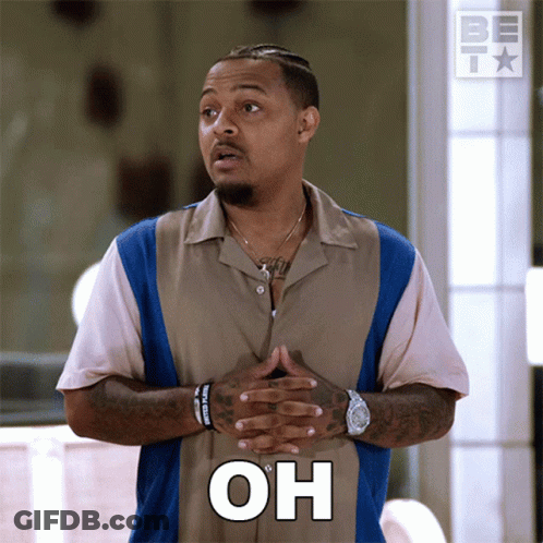 Man With Folded Hands Saying Oh GIF