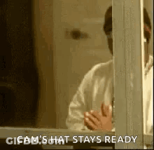 Man With Folded Hands GIF
