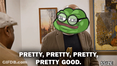 Man With Frog On Head Says Pretty Pretty Pretty Good GIF