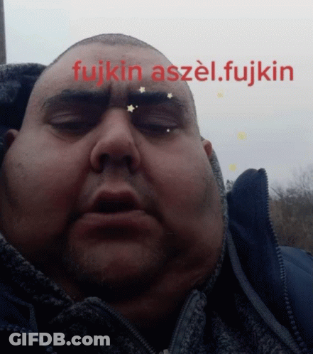 Man With Fujikin Written On Face GIF