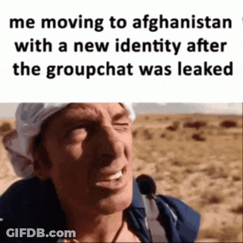 Man With Funny Face Says Me Moving To Afghanistan GIF