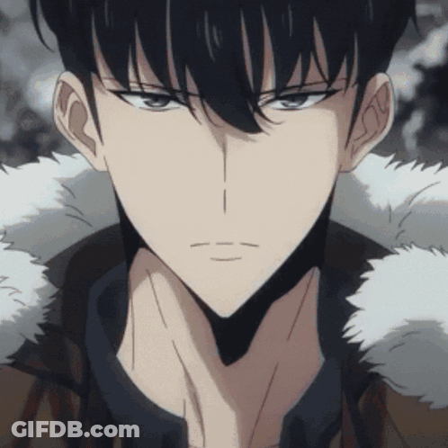 Man With Furry Collar Close Up GIF