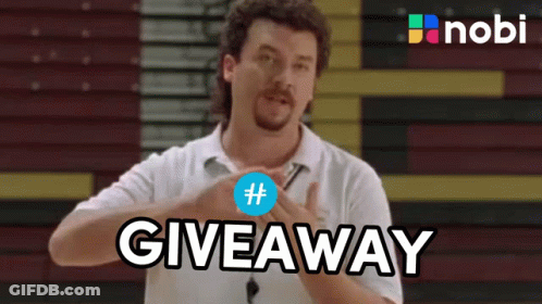 Man With Giveaway Sign GIF