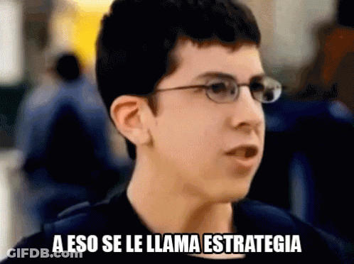 Man With Glasses A Eso Se Le Llama Estrategia GIF