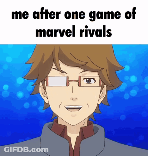 Man With Glasses After Marvel Rivals Game GIF