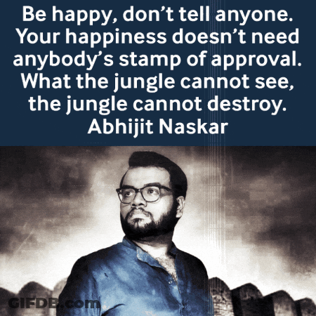 Man With Glasses And Abhijit Naskar Quote GIF