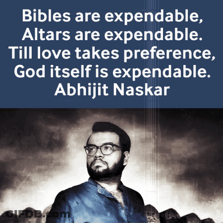 Man With Glasses And Abhijit Naskar Quote GIF