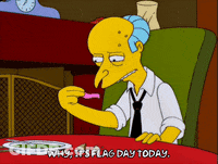 Man With Glasses And American Flag Saying Flag Day GIF